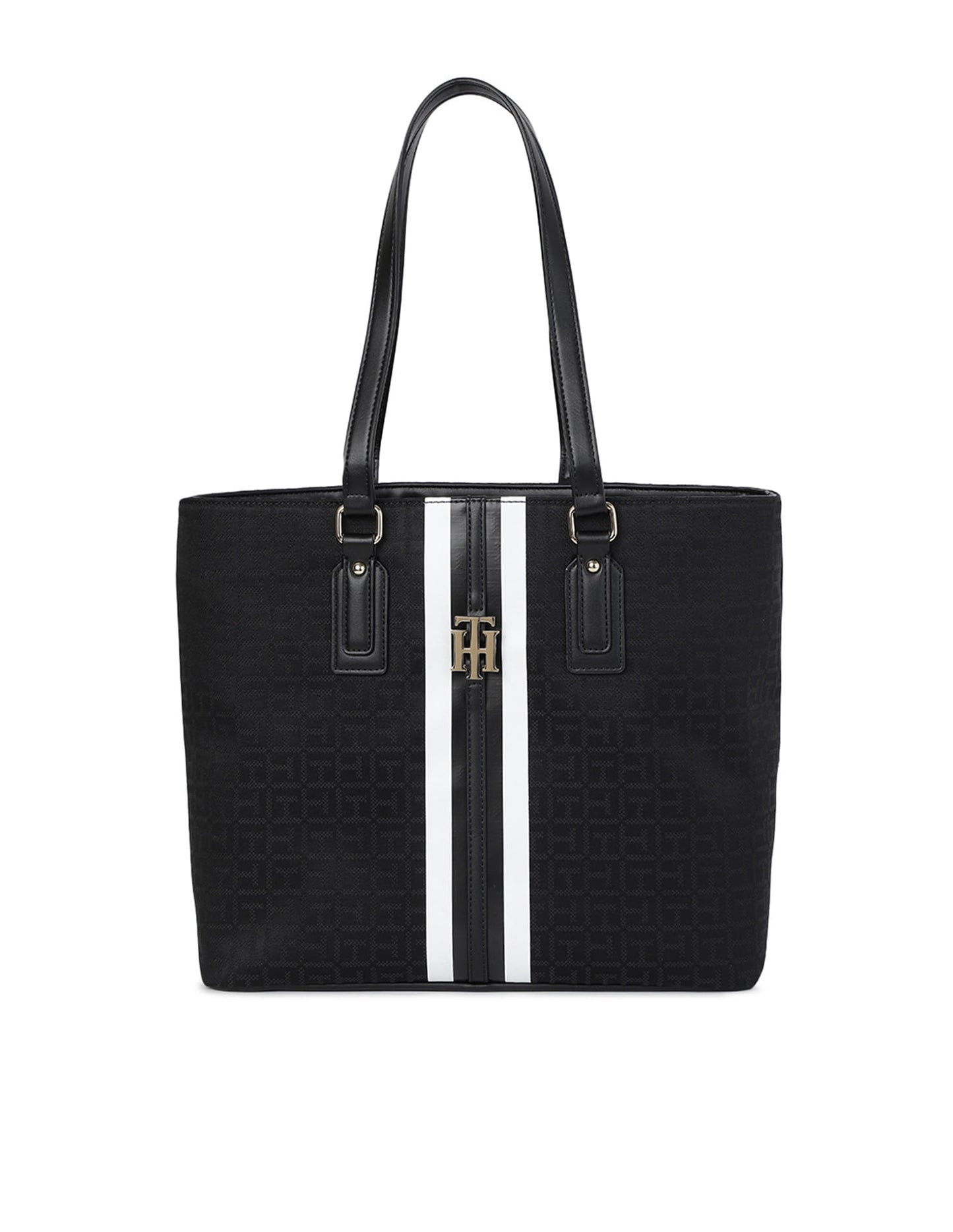Sac fourre-tout Tommy Hilfiger Jaden Plus Monologo - 100 % polyester - Femme - Anses - Fermeture à glissière - 13 x 28 x 33 cm