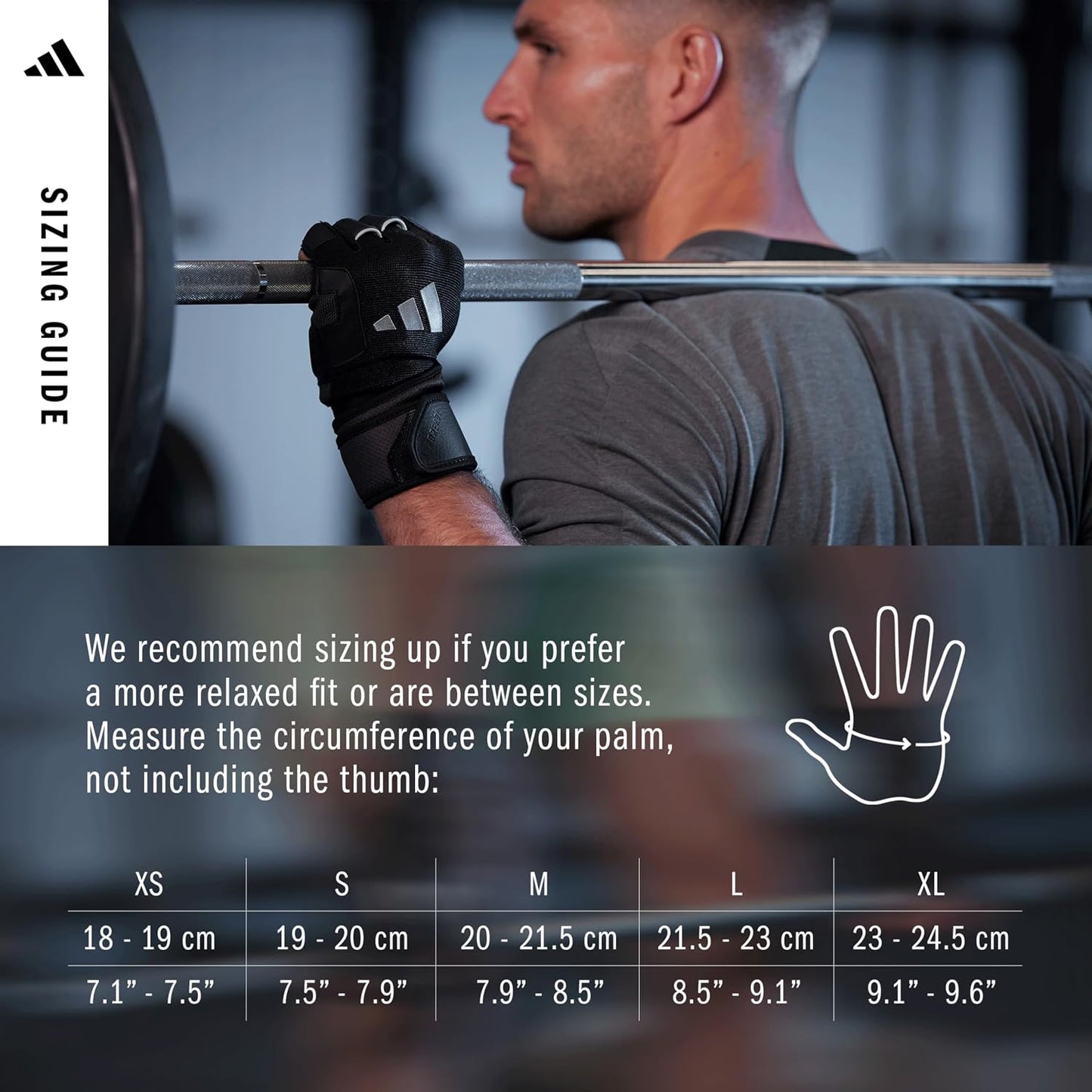 Gants d'entraînement Adidas Wrist Wrap - Taille M - Noir - Rembourrés