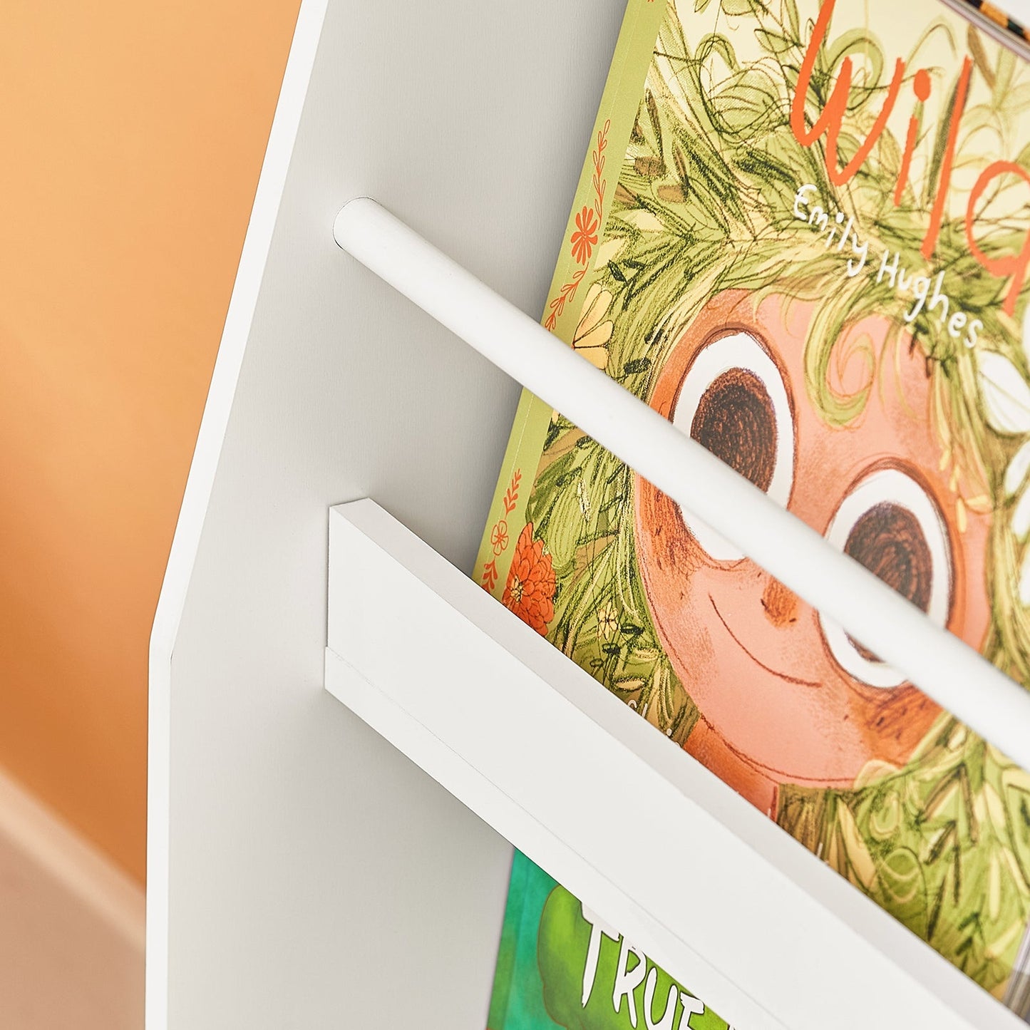 SoBuy Bibliothèque pour enfants - 4 étagères - Max. 15 kg par étagère - 58 x 18 x 81 cm - Blanc