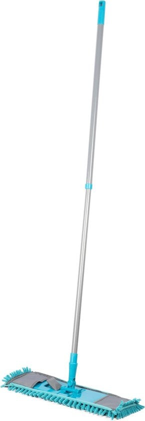 Kit de nettoyage Alpina - 7 pièces - Microfibre - Serpillère - Raclette à vitres - Racleur - Manche télescopique - Balai pliable