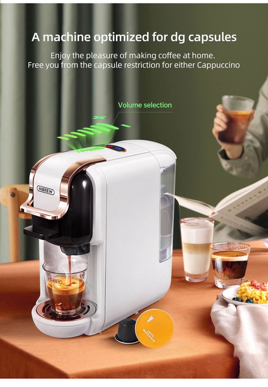 Machine à expresso semi-automatique HiBREW H2B 0,6 l