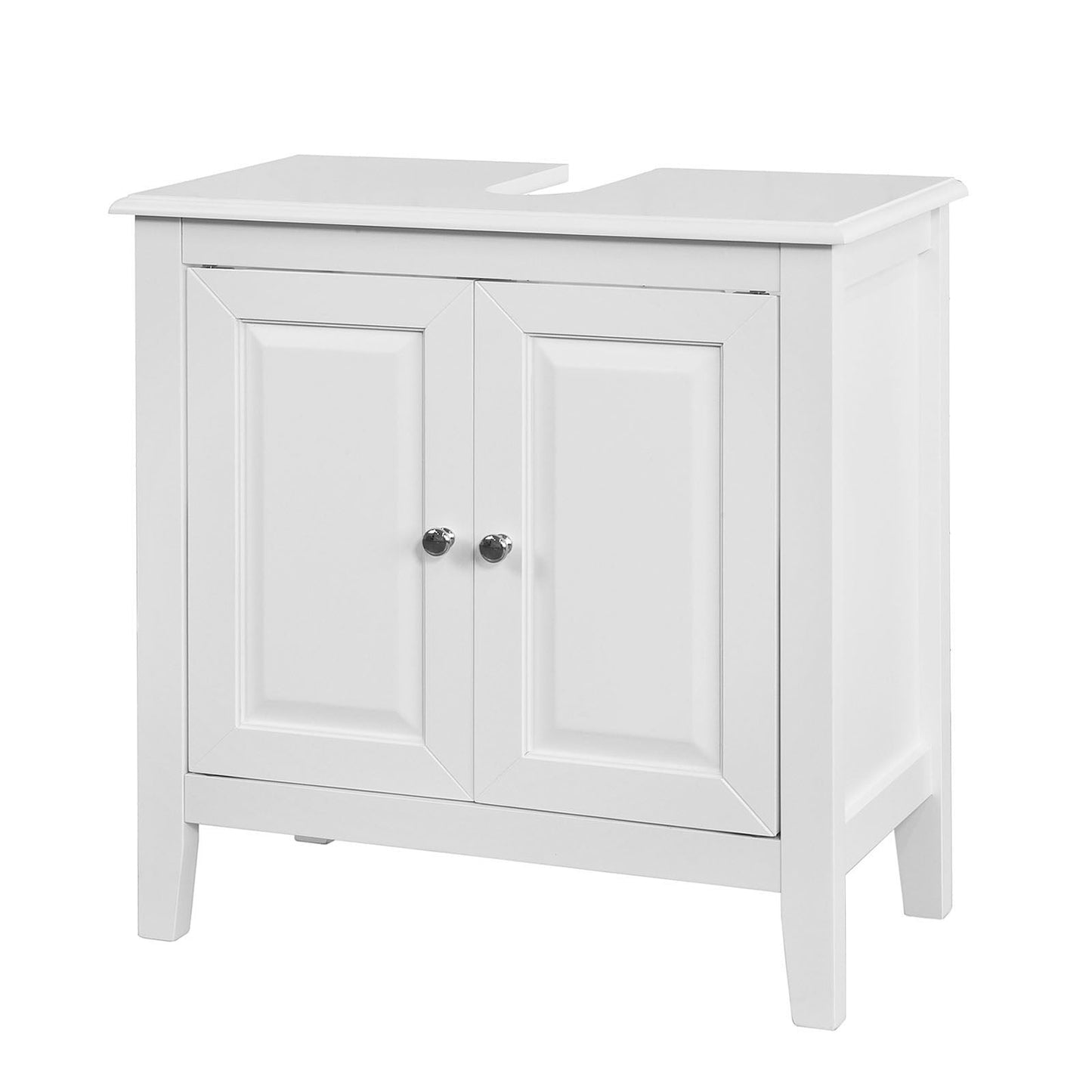 Meuble évier blanc SoBuy, FRG202-W, 2 portes, 70x38x20 cm, Blanc