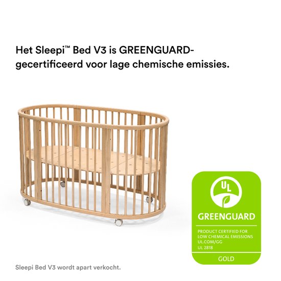Kit de réduction de taille Stokke Sleepi V3, Natural - Transformez le lit Sleepi V3 en Sleepi Mini