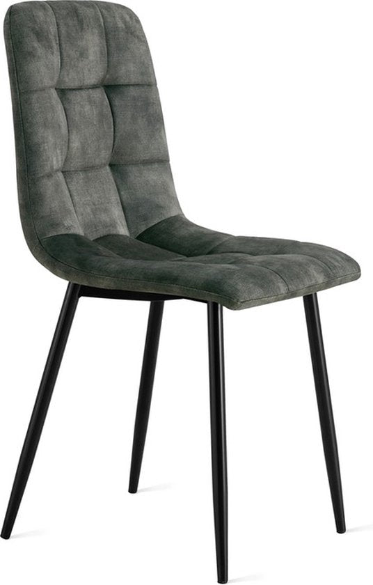 Chaise de salle à manger Yerevan – Vert sobre | Lot de 2