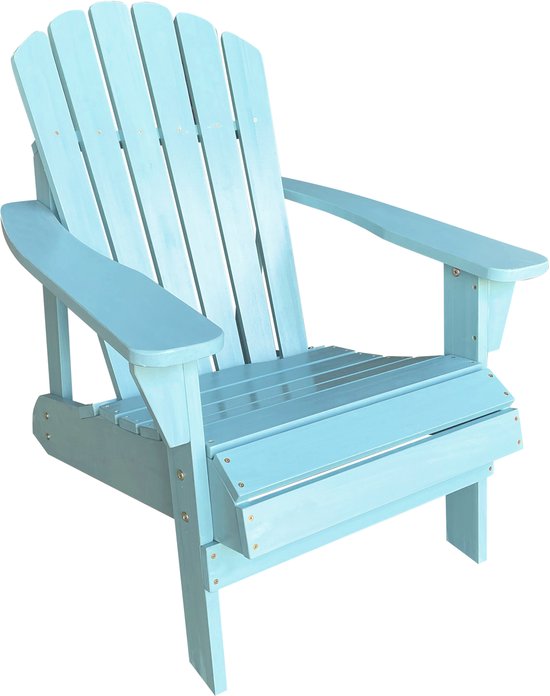 Chaise AXI Carmen Adirondack – Chaise longue en bois avec accoudoirs – Dossier haut - 90,5 x 78,4 x 93 cm