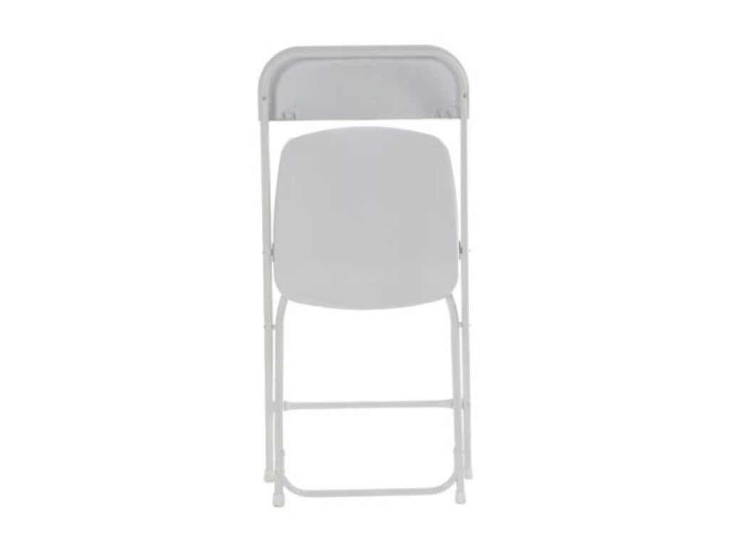 Chaise pliante Perel, pliable, résistant aux intempéries, max. 120 kg, blanc