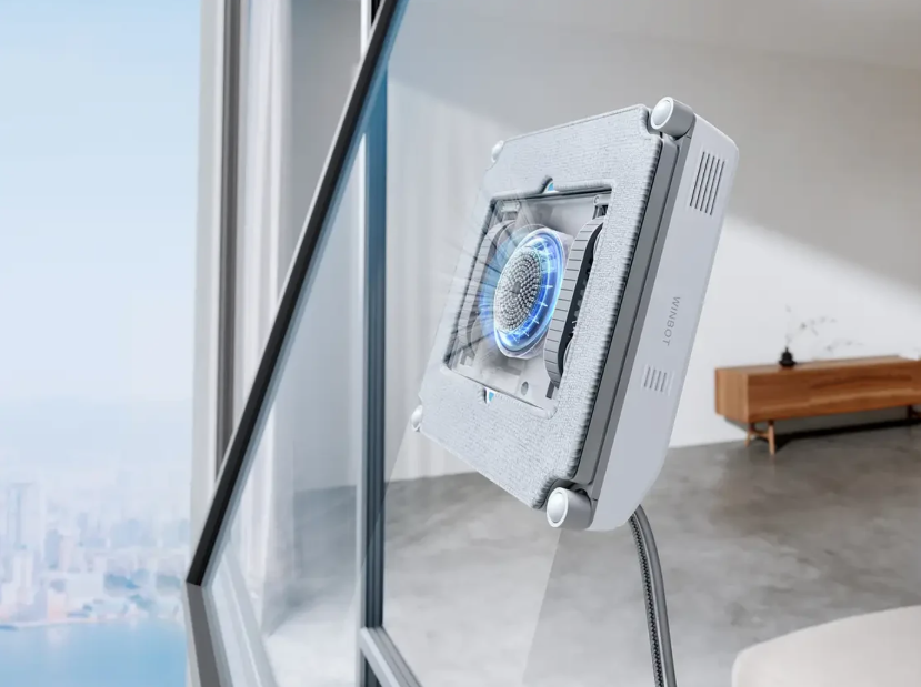 Ecovacs - Robot lave-vitres Winbot Mini - Blanc - 21,5 x 21,5 x 5,5 cm