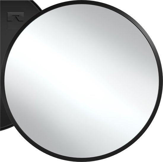 tectake® - Miroir mural rond Fiona - Miroir de salle de bain - Miroir rond avec cadre en aluminium robuste - Miroir pour la salle de bain, le salon ou la chambre - Diamètre de 80 cm