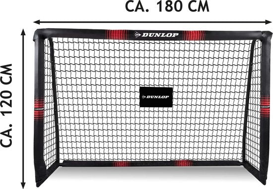 But de football Dunlop 180 x 120 x 60 CM - Noir