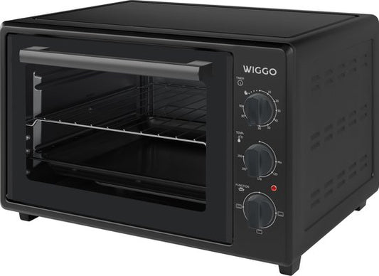 Wiggo WMO-E353(B) - Mini-four autonome - Électrique - 50 cm - 35 litres - 1 800 W - Garantie 5 ans - Noir