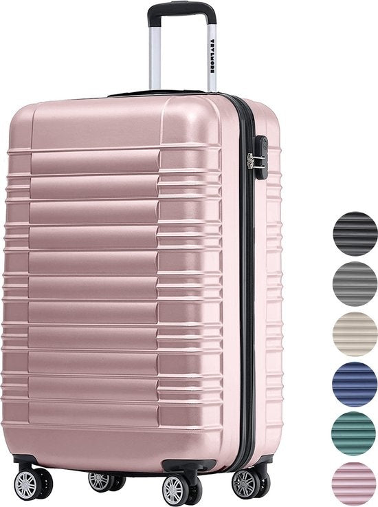 Valise - TRVLMORE - Bagage à main - 54x36x20cm - 38L - Or rose
