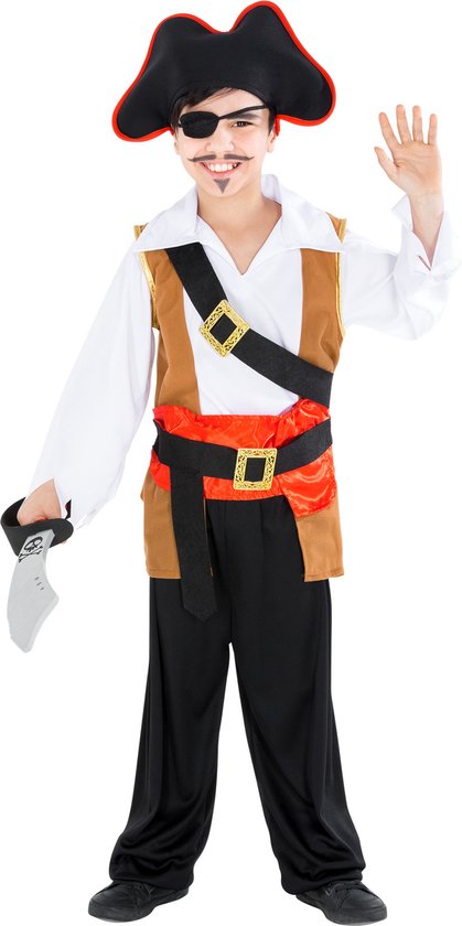 dressforfun - Costume garçon capitaine borgne Ole 104 (3-4 ans) - déguisement halloween déguisement carnaval déguisement carnaval déguisement carnaval déguisement carnaval - 300758