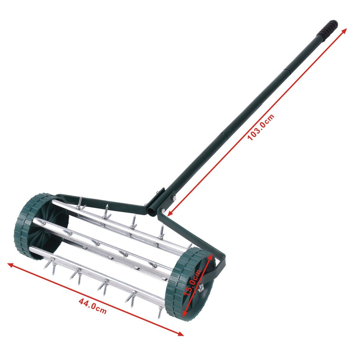 Coast Lawn Roller - Manuel - 45 x 21 x 126 cm - Vert