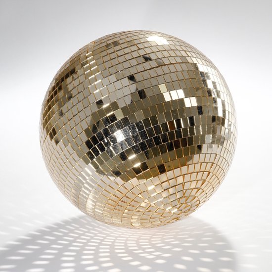 Mica Decorations Boule de Noël disco - Ø 50 cm - Champagne