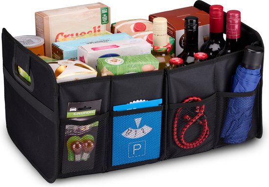 All Ride Organisateur de coffre - Pliable - Accessoires de voiture - Noir