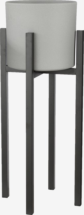 Mica Decorations Ascot Plant Stand XL - L38 x L38 x H95 cm - Métal - Noir
