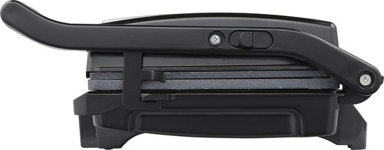 Tomado TGC2001S - Petit gril de contact - Grille-pain - Sans PFAS - Noir/ acier inoxydable - 750 watts