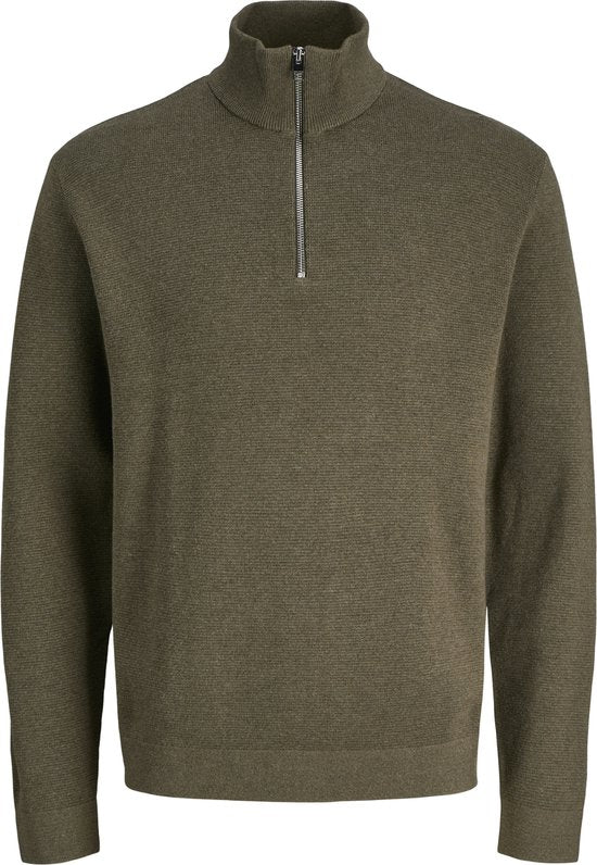 Jack & Jones Premium à fermeture éclair sur un quart, uni à fermeture éclair sur un quart