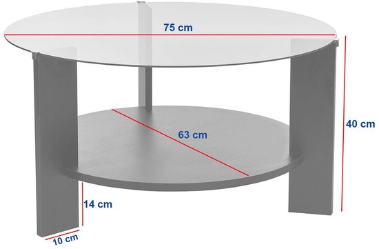 Asir - Table basse - Travertin et transparent