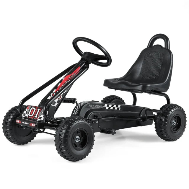 Coast Skelter Black - Voiture à pédales avec siège réglable et frein à main - 92 x 50 x 53 cm