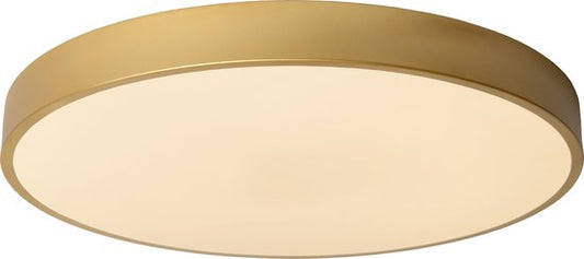 Lucide UNAR - Plafonnier - Ø 49,5 cm - LED 3 StepDim - 1x36 W 2700 K - Or mat / Laiton