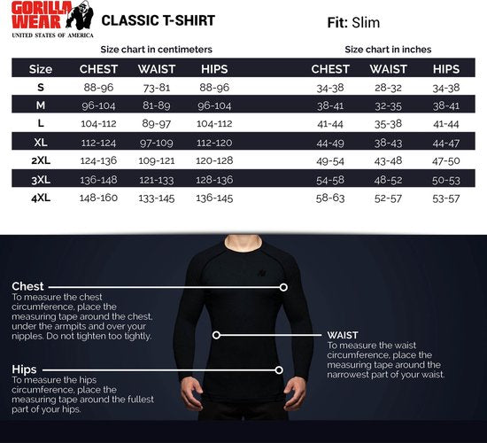 T-shirt Gorilla Wear Classic - Blanc - 3XL