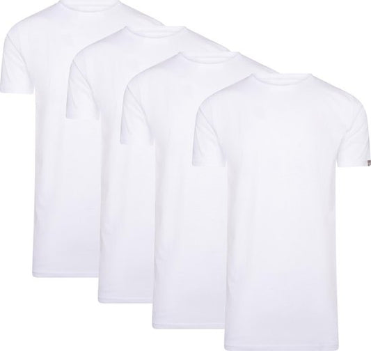 Cappuccino Italia - Hommes Tee SS 4-Pack T-shirts - Blanc - Taille S