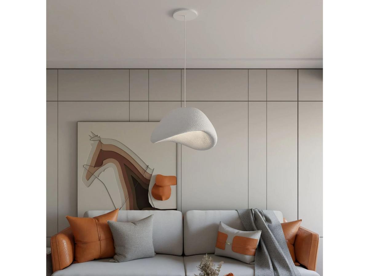 Plafonnier Wabi Sabi Nomu - Design minimaliste - Blanc - 439WBL1131