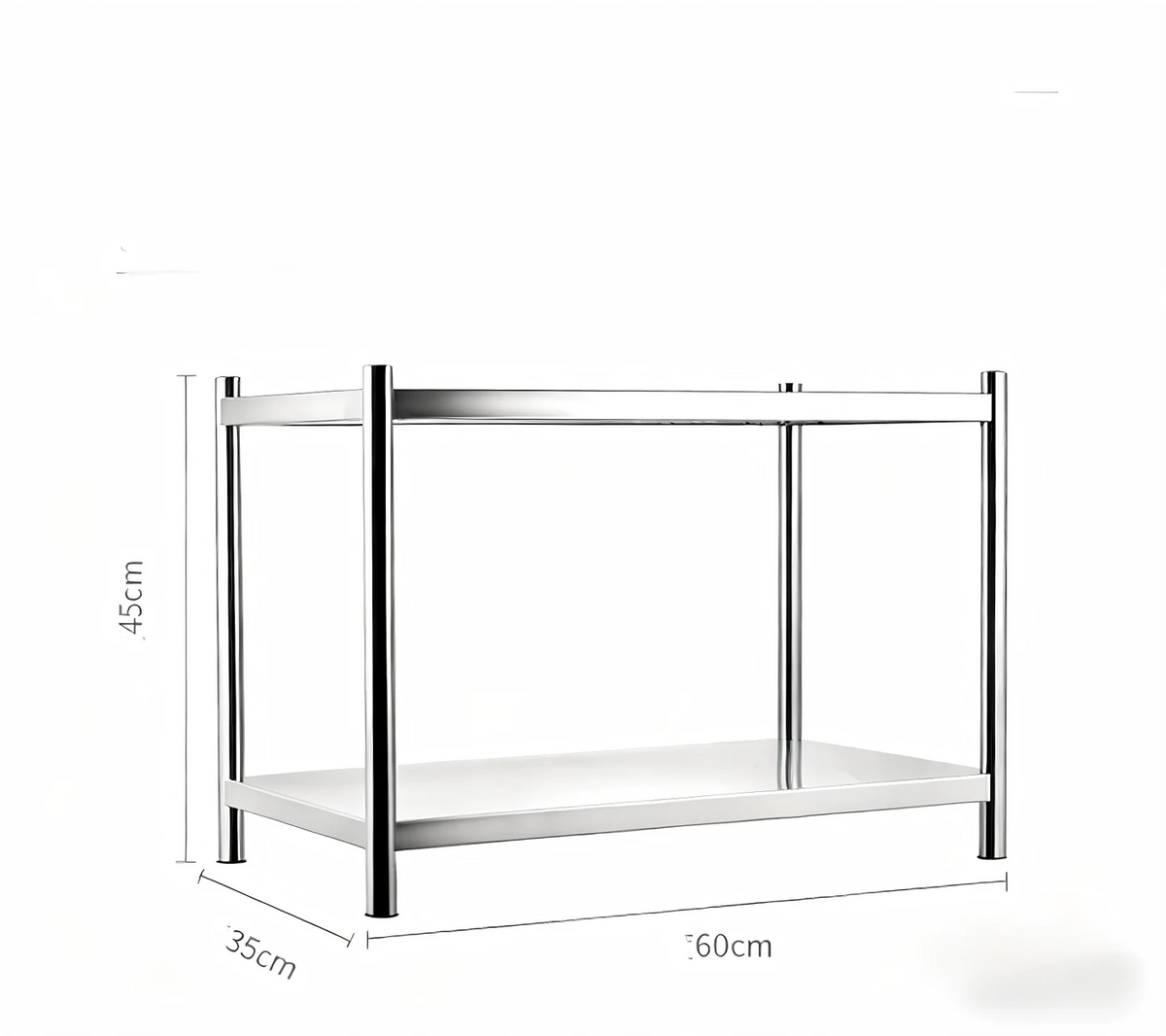 COOKER KING Support pour micro-ondes à double couche pour plan de travail de cuisine, rangement pour appareils électroménagers, étagère coulissante, hauteur réglable
