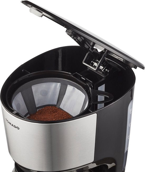 Tomado TCM1201S - Machine à café - Café filtre - 10 tasses - Noir/inox