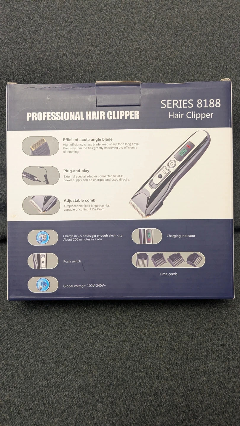Tondeuse à cheveux professionnelle série 8188 – Sans fil – 1 à 4 mm – 200 minutes d'autonomie
