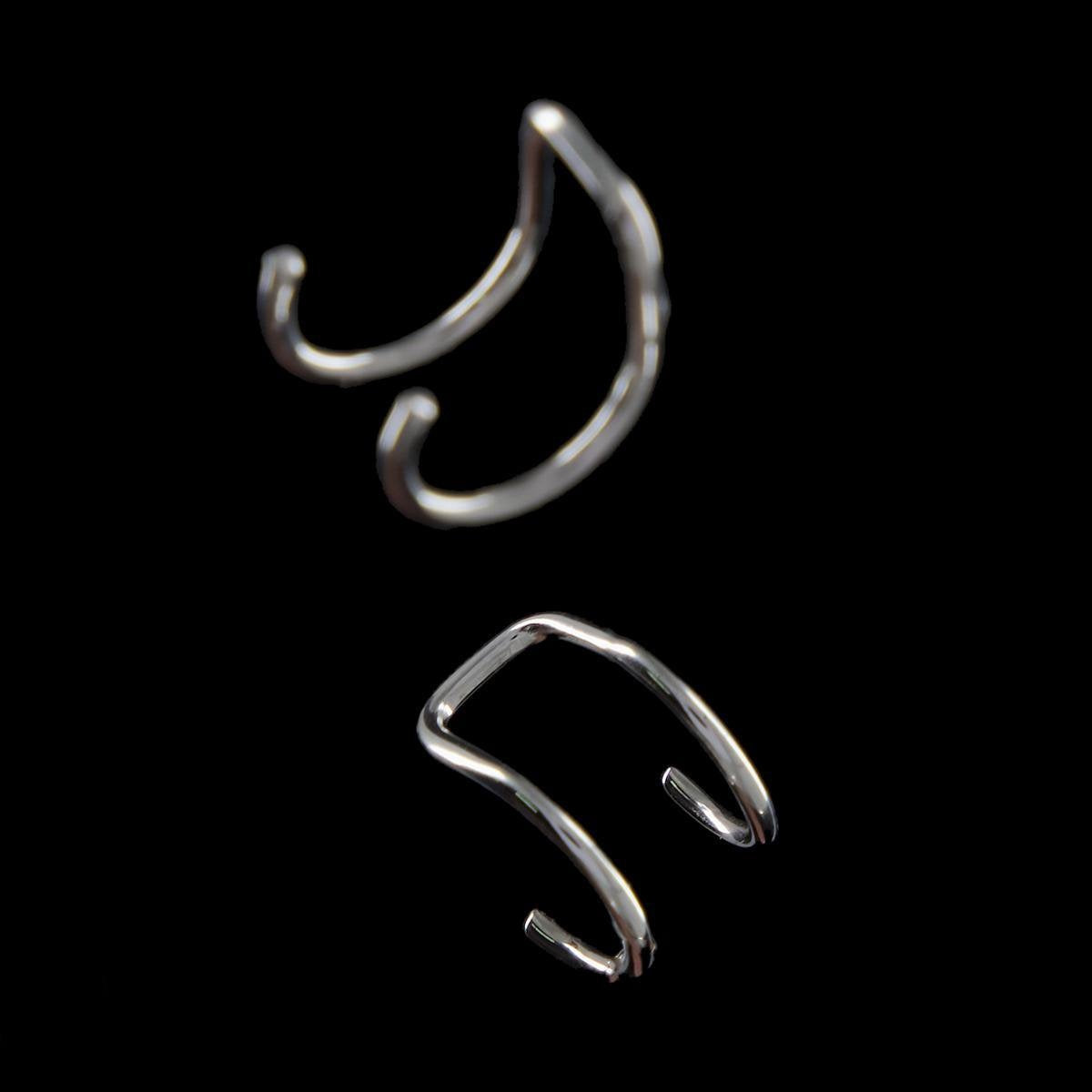 Boucles d'oreilles en argent - Laura Ferini - Ladies Ear Cuffs Isabella Argent