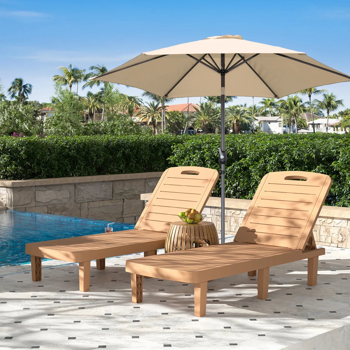 Parasol Angel Living Ø 270 cm - Gris