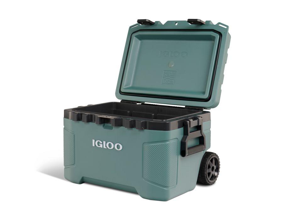 Glacière à roulettes Igloo Trailmate 52 Qt - Refroidissement passif - 49 litres - Verte