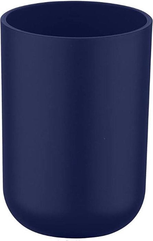 Gobelet de salle de bain WENKO Brasil en plastique Ø 7,3 x 10,5 cm | BLEU MAT