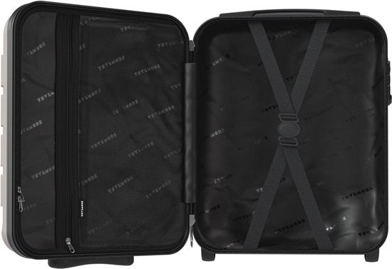 Valise cabine TRVLMORE - 40 x 30 x 20 cm - Modèle à placer sous le siège - 24 L - Serrure TSA - 2 roulettes - Or rose