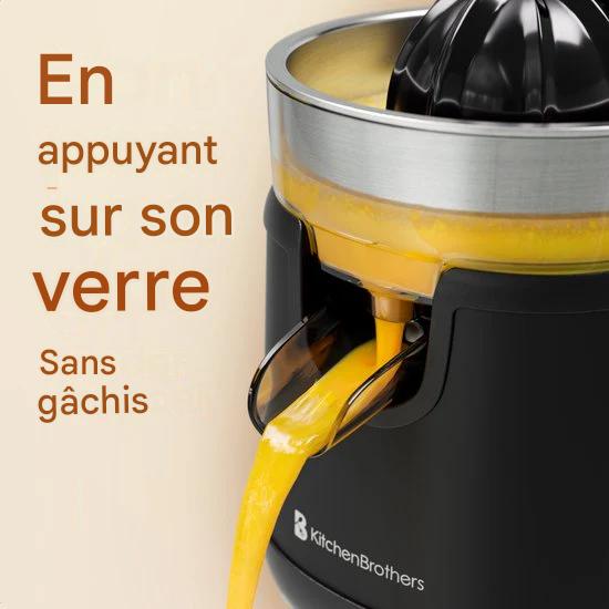 KitchenBrothers Presse-agrumes - Avec bec et poignée - 0.35L - Noir