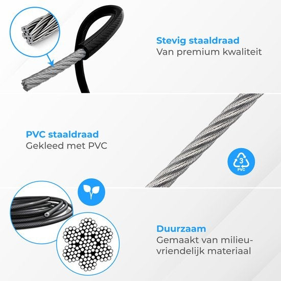 Nuvance - Corde à sauter sportive professionnelle avec compteur - réglable - adultes et enfants - Corde à sauter - Speedrope