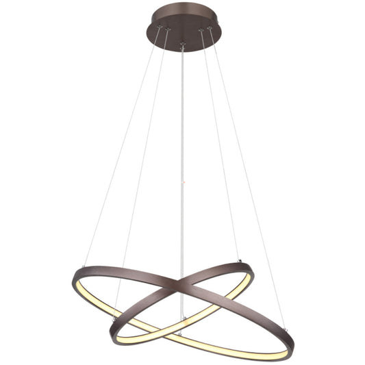 Globo Ralph Lampe suspendue 42W LED - Brun/Blanc - 2 Luminaires - 120 cm