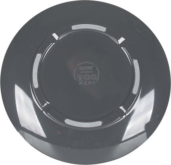 Gimex - Gamme Vivid - Service de table - Gris - 12 pièces