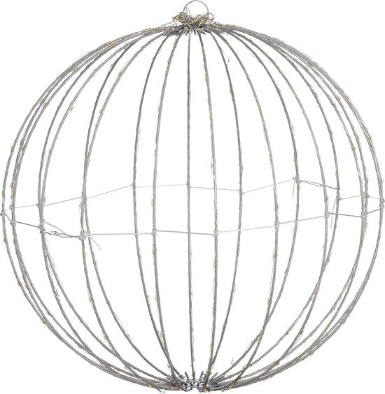 Luca Lighting Christmas Lights Ball with Warm White LED Lights - Ø40 cm - Noir