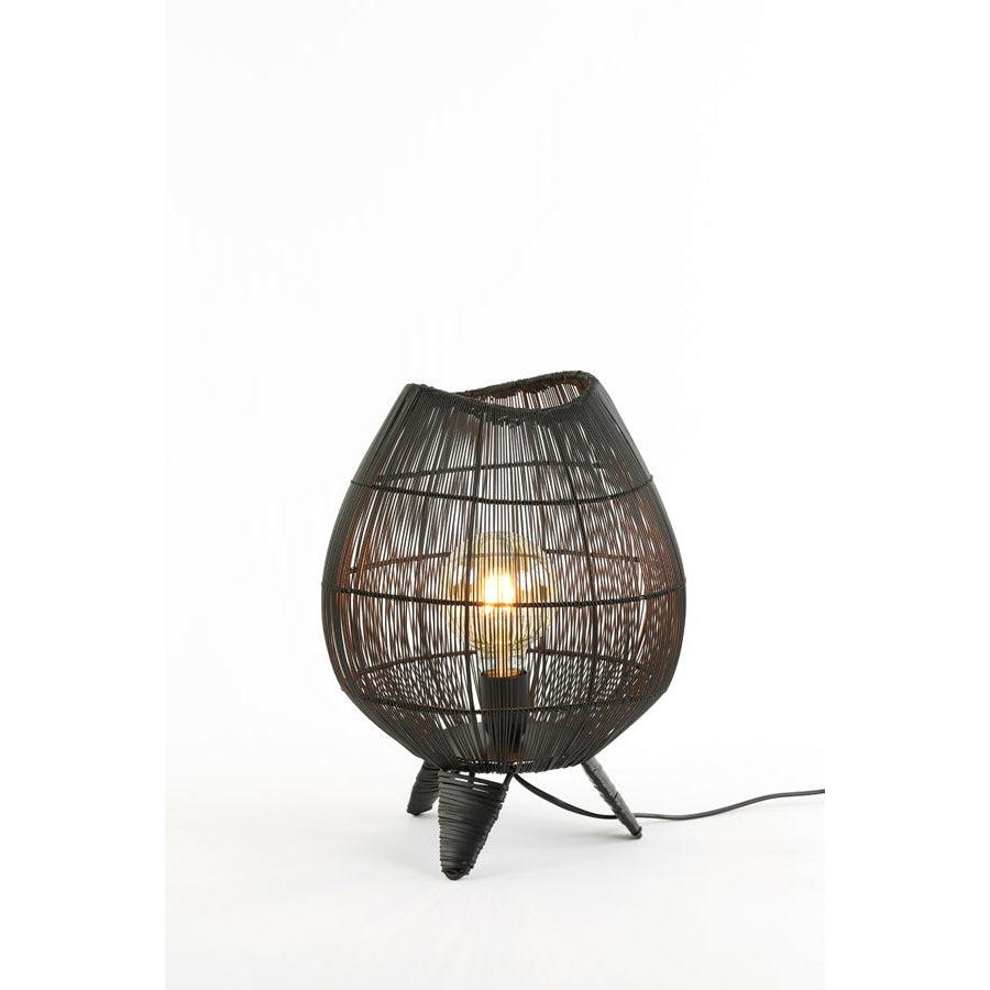 Light & Living - Lampe à poser YUMI - Ø28 cm - Noir