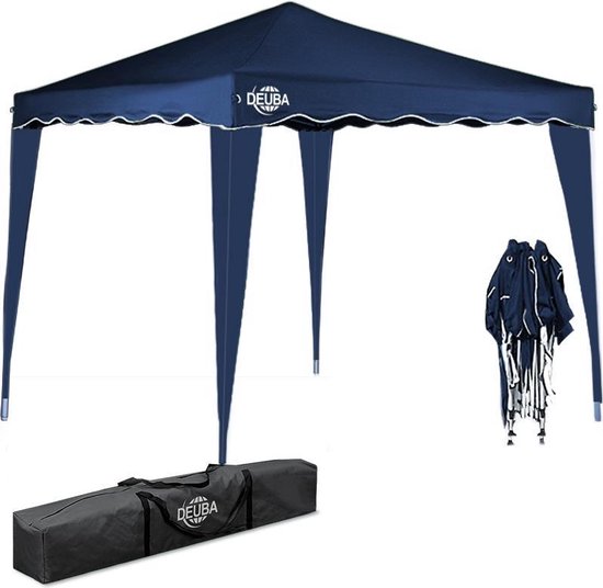 Tonnelle de jardin - EezyLife - Tente de réception pliable - 3 x 3x 2.5 m - Bleu