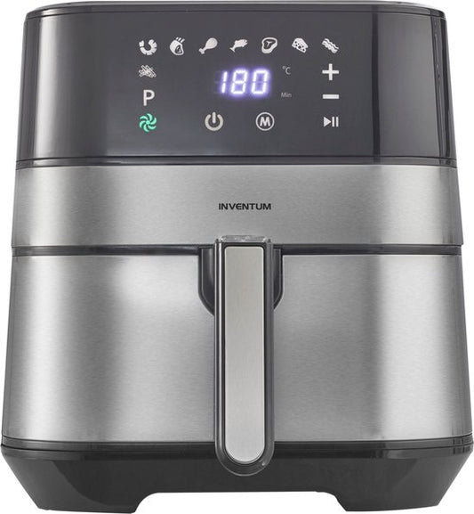 Friteuse à air chaud Inventum GF500HLD XL - 5 L - 8 programmes - 80-200 °C - Jusqu'à 5 personnes - Argent/Noir