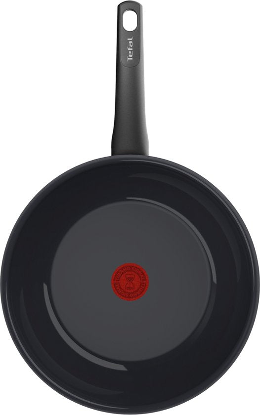 Tefal Revive Black - Poêle wok - Ø 28 cm - Revêtement en céramique - Sans PFAS - Compatible avec l'induction