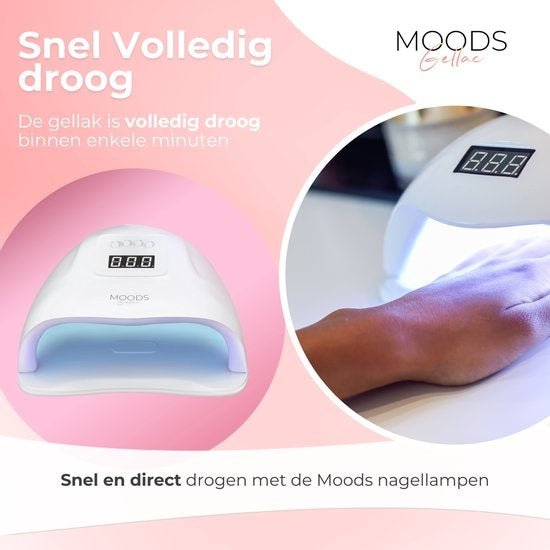 Vernis Semi Permanent Moods Gellac 6-Piece Set - Vernis à ongles en gel - 8ML - Love Story - Gellac - Nails - Gel Polish Starter Pack - Chic Colours