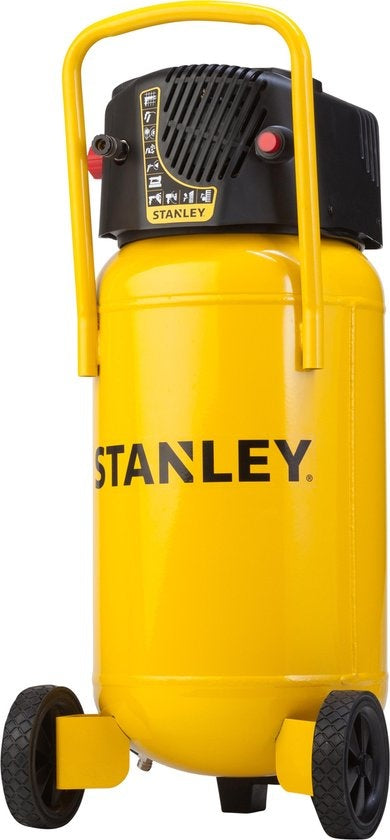 Stanley Compressor, olievrije luchtcompressor, verticaal, 2 pk, 10 bar, tankinhoud 50 L