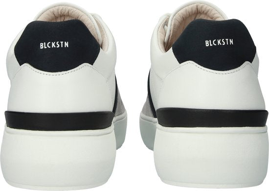 Blackstone MARBLE COLTON - DG513 Blanc Bleu foncé - Baskets basses - Homme - Blanc - Pointure : 43