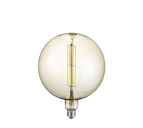 Lampe décorative - Trio - LED - dimmable - 8W - 25 000 heures - brun teinté - 26x20 cm