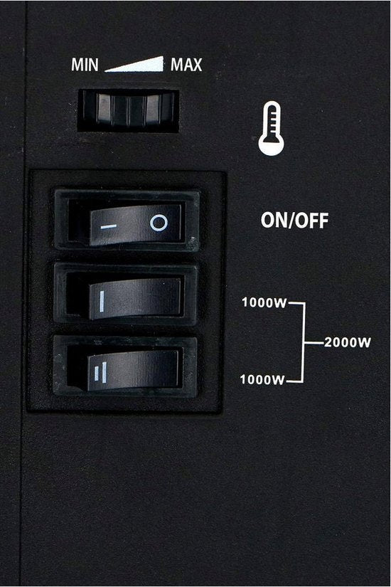 Cheminée électrique - Torino - Poêle électrique avec Flammes - LED 2000W